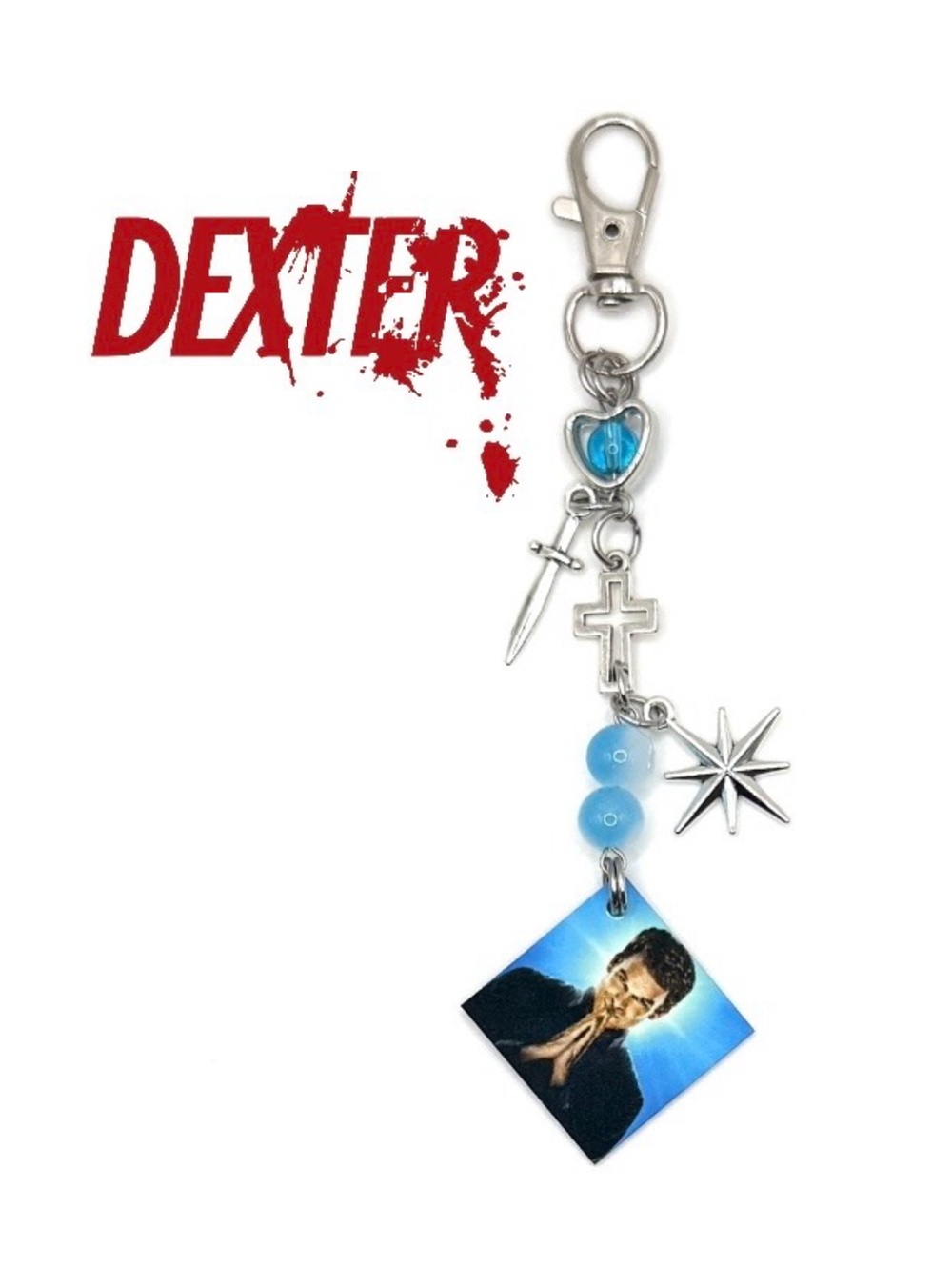 Dexter Keychain | Purse Charm | TV Series Fan Merch